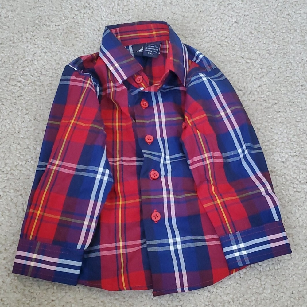Nautical button down shirt